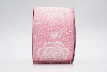 Лента Elegance Rose_KF7557GC-5-5_розовая